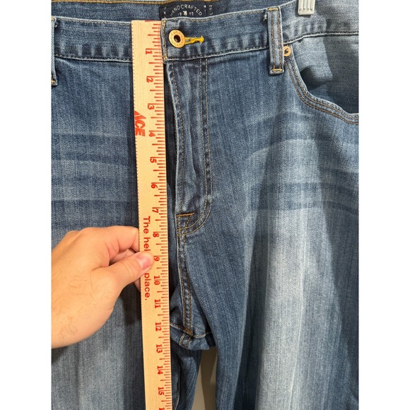 Vtg Lucky Brand 361 Straight Jeans Men's 42x34 Blue Denim Medium Wash 5-Pockets - Picture 9 of 10